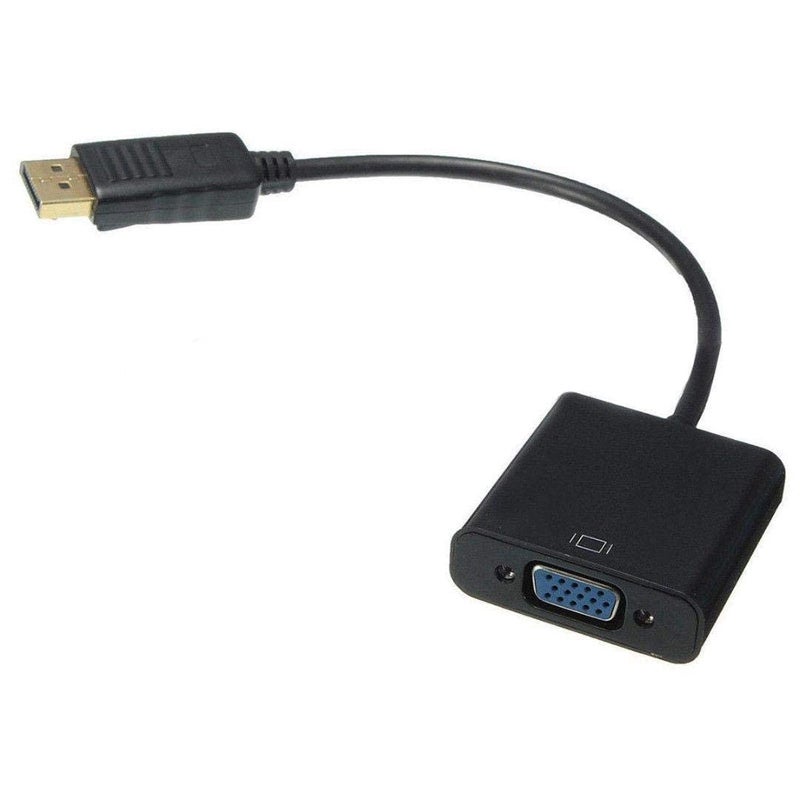 HDMi displayport male to vga female adapter display port 18cm cable cord converter, USB - Image 2