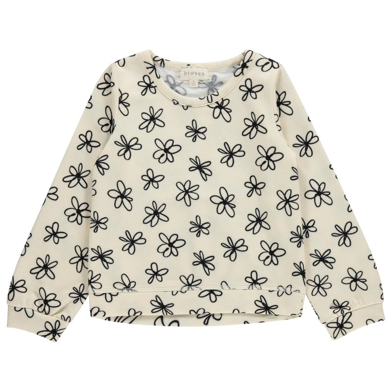 BTween Girls 3 Piece CrewithNeck Fleece Sweatshirt Set Long Sleeve Cotton Blend Pullover, Soft and Comfortable, Sizes 4-12 - Image 2