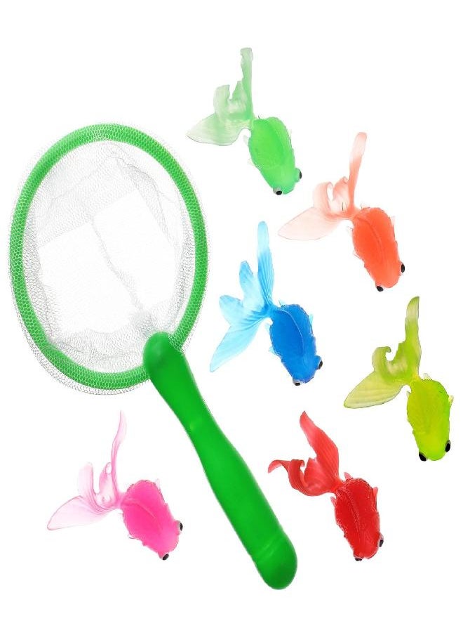 TOYANDONA - TOYANDONA 1set Tub Toys Bathing Bath Landing Child for Game Kids Baby Toddler Cartoon Bathtub with Fishing Water and Fish Pool Essentials Funny Net Infant Scoop Toy Kit Pole - Image 1