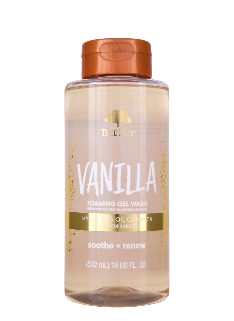 Tree Hut Tree Hut Vanilla Foaming Gel Wash | Cleanse and Soften Skin Without Stripping Moisture | Made with our Hydrating Oil Complex | 18 fl oz.  - Image 1