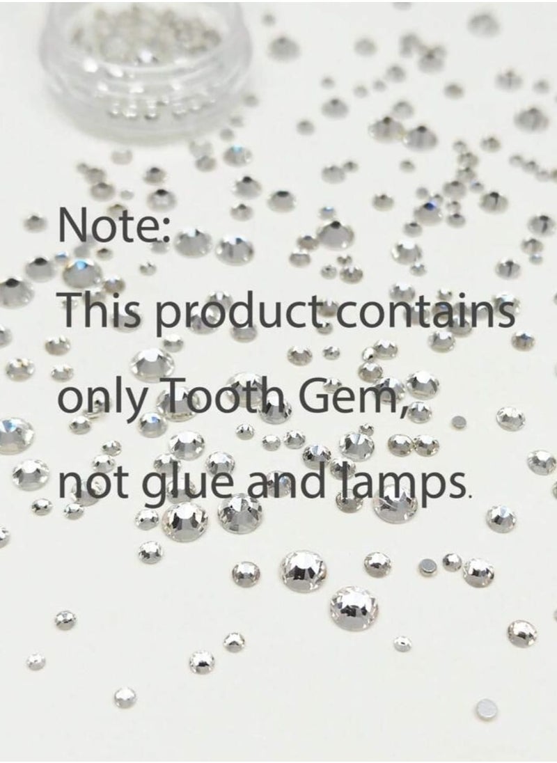 YUCCA 50pcs/box Random Stone Teeth Jewelry Set in Fashion White Style for Teeth, Face, Nail Decoration  - Image 4