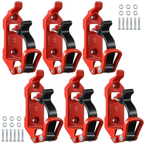 Saillong 6 Pcs Shovel Holder for Truck, Heavy Duty Shovel Mounts for Roof Rack, Quick Release Axe Holder Mount Kit, Metal and Rubber Car Accessories/ Garage Storage/ Truck/ Wall Mounting Brackets - Image 1