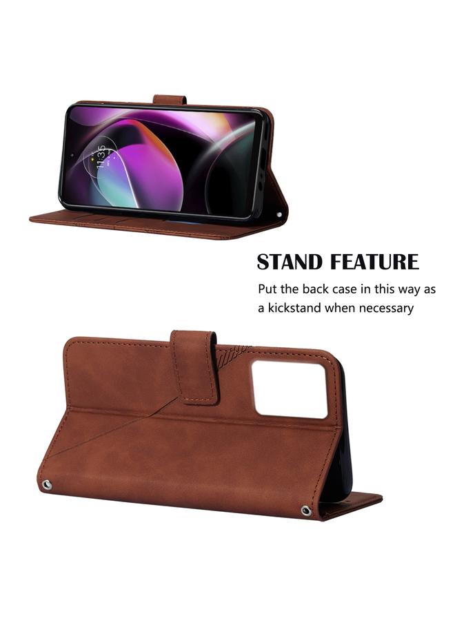 اس-توب جراب لهاتف Motorola Moto G 5G 2023، جراب هاتف جلدي قابل للطي منقوش ثلاثي الأبعاد - Image 4