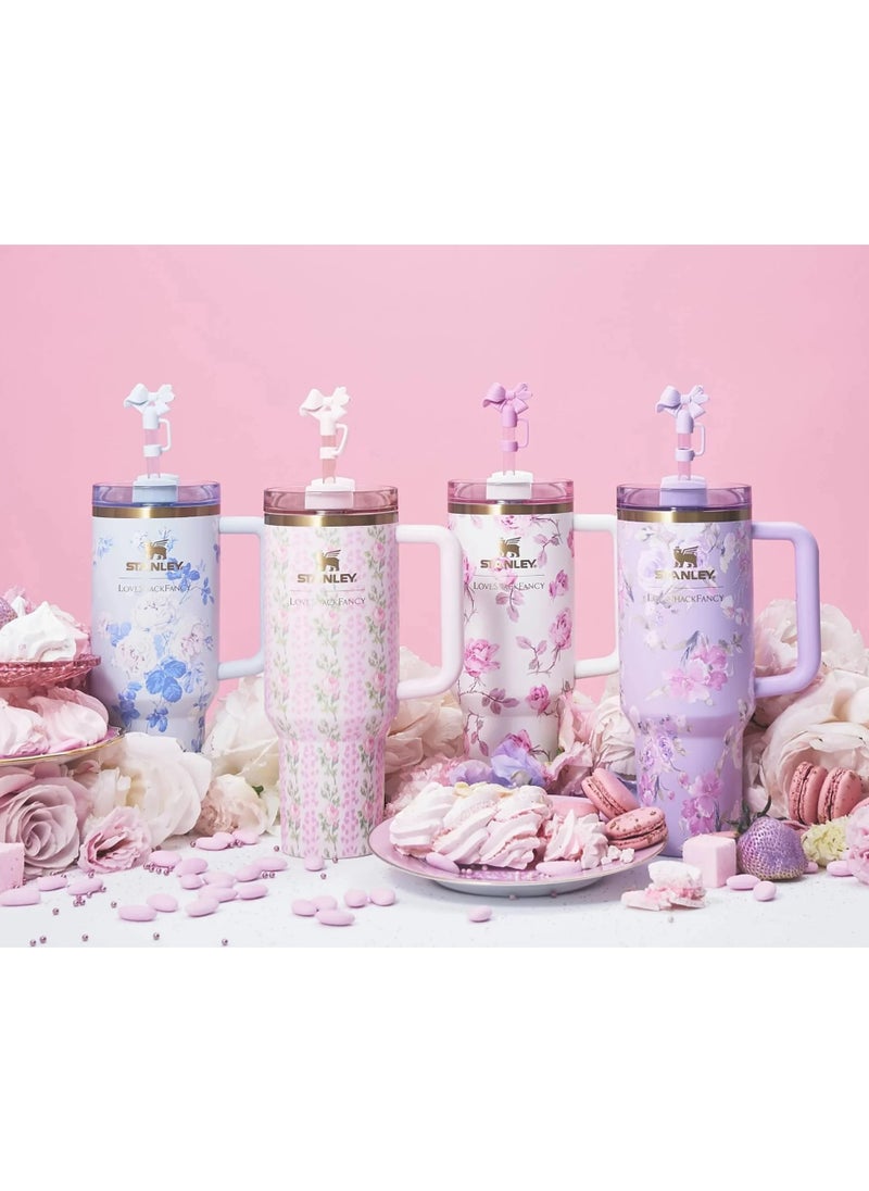 Stanley - The Stanley X LoveShackFancy Quencher | 40 OZ | Authentic & Exclusive Water Bottle Cup | Perfect Gift For Her | Blooming Heirloom - Image 1