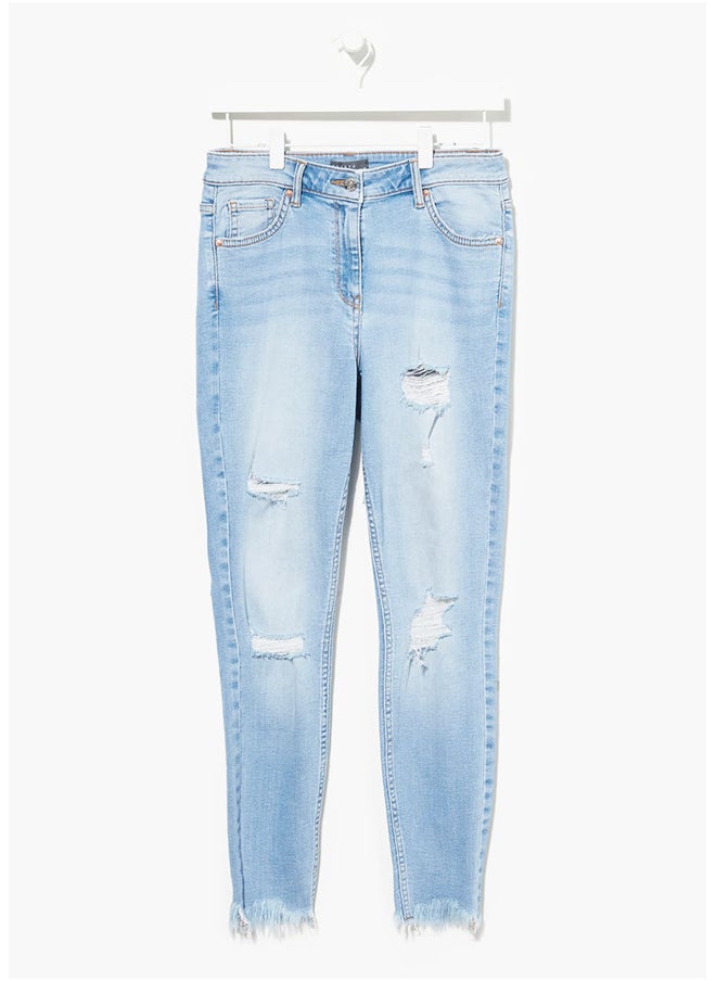 Matalan April Super Skinny Light Wash Jeans  - Image 3