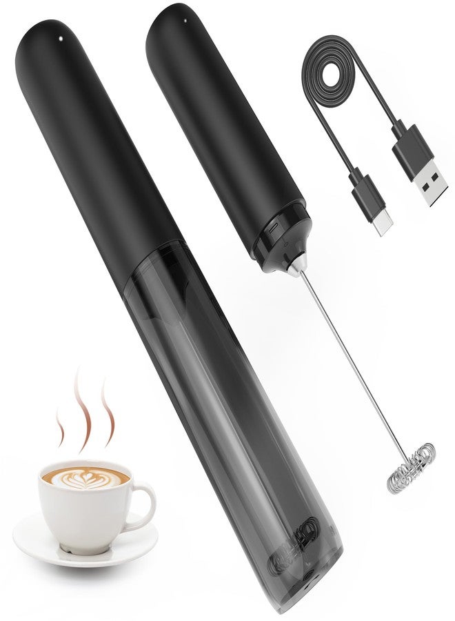 Rossedlyn Rechargeable Milk Frother Hanheld with Cover, Portable Electric Foam Maker Frother Wand, Detachable Stainless Steel Drink Mixer Foamer for Coffee, Lattes, Cappuccino, Matcha, Hot Chocolate - Image 1