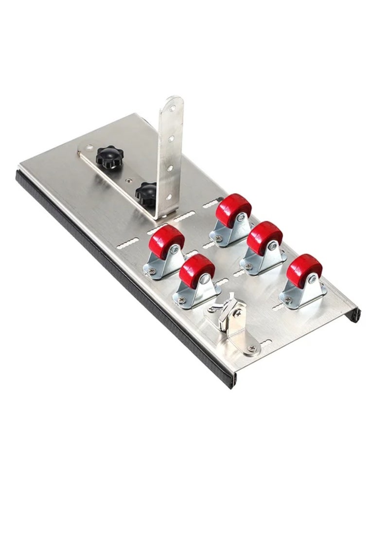 Generic - Stainless Steel Glass Bottle Cutter DIY Tool Wine Beer Bottles Cutting Tool with Five Wheels Cutting Machine Silver 30.0x16.0x5.0cm - Image 1