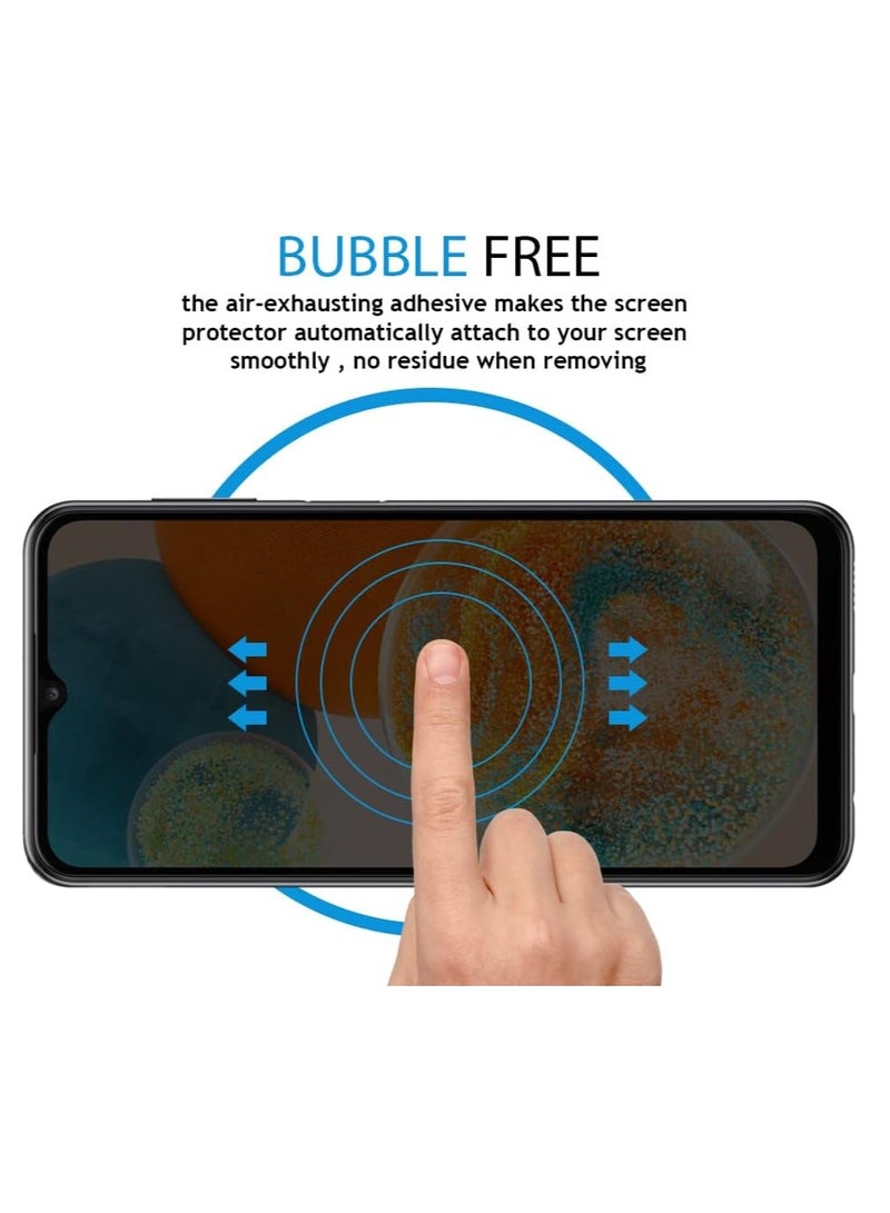 MIGOFAST Privacy Screen protector compatible with Samsung Galaxy A23 5G / A23 / M23 / F23  Privacy  Screen Protector Tempered Glass Anti-Glare  HD Full Coverage][Easy Installation  9H Hardness - Image 4