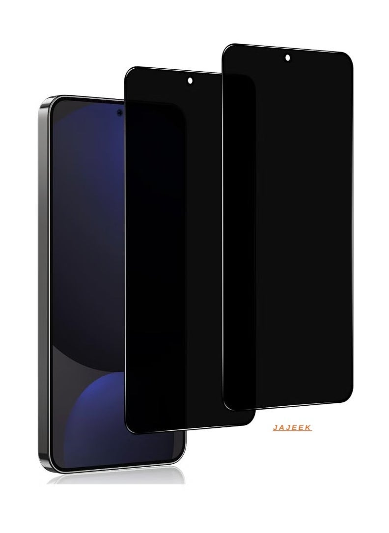 JAJEEK Tempered Glass Screen Protector for Samsung Galaxy S24 FE – [Pack of 2] Anti-Spy Privacy Screen Protector, 9H Hardness Tempered Glass Film, Bubble-Free Privacy Protection for S24FE - Image 1