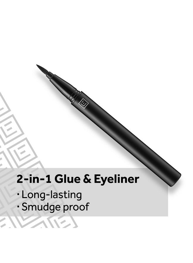 آي لور محدد عيون لاصق 2 في 1 من لاين آند لاش، أسود - Image 4