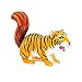 Randimals Tiger with Squirrel Tail Figurine Toy 5 Premium Hard Rubber Animal Action Figure Toy Hybrid Friend Encourages Adventure Imagination - Image 2