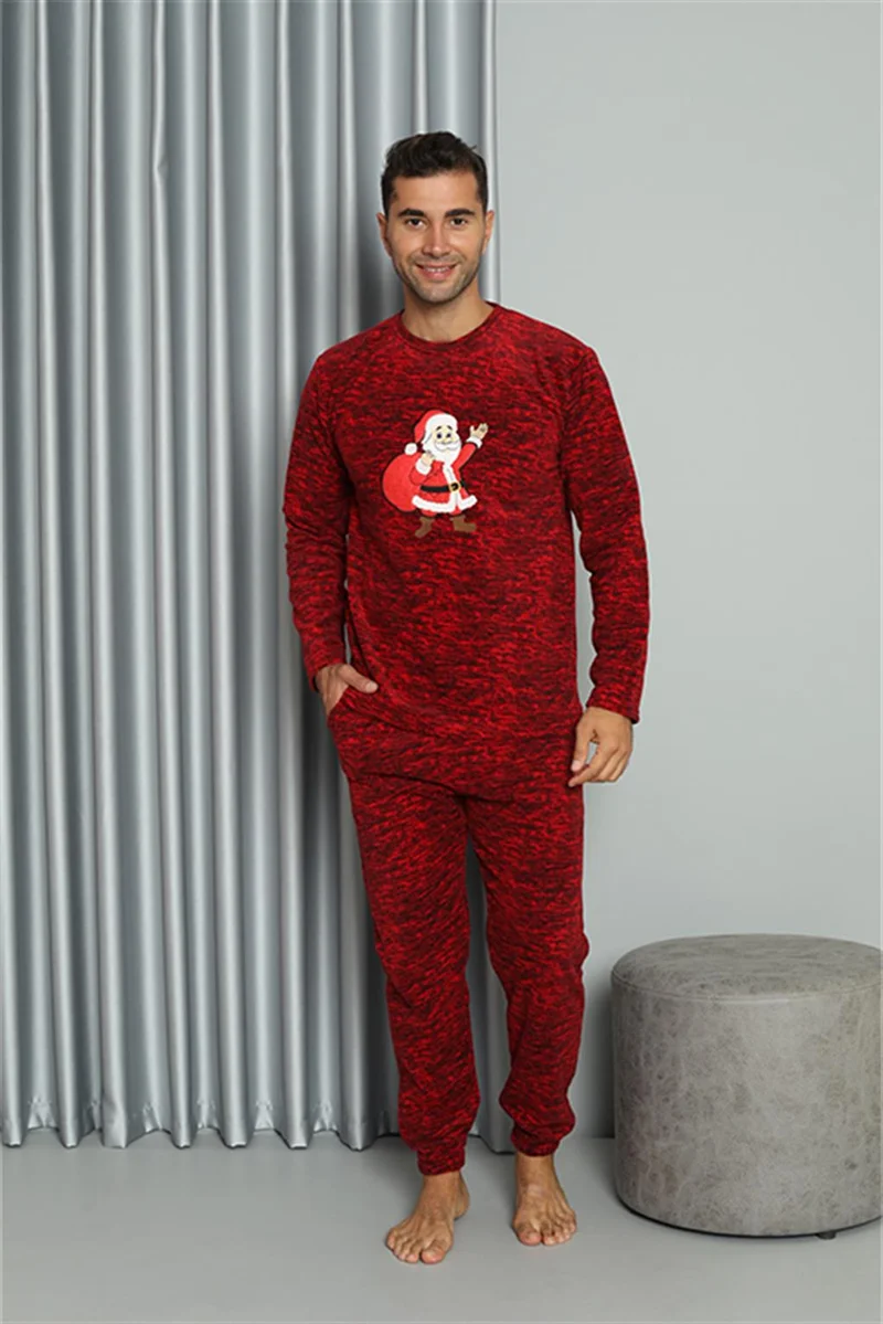 Akbeniz Welsoft Men's Polar Lover Combination Pajama Set 50124 Price is for One Set
