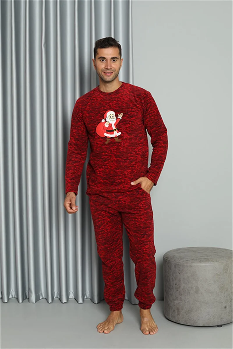 Akbeniz Welsoft Men's Polar Lover Combination Pajama Set 50124 Price is for One Set