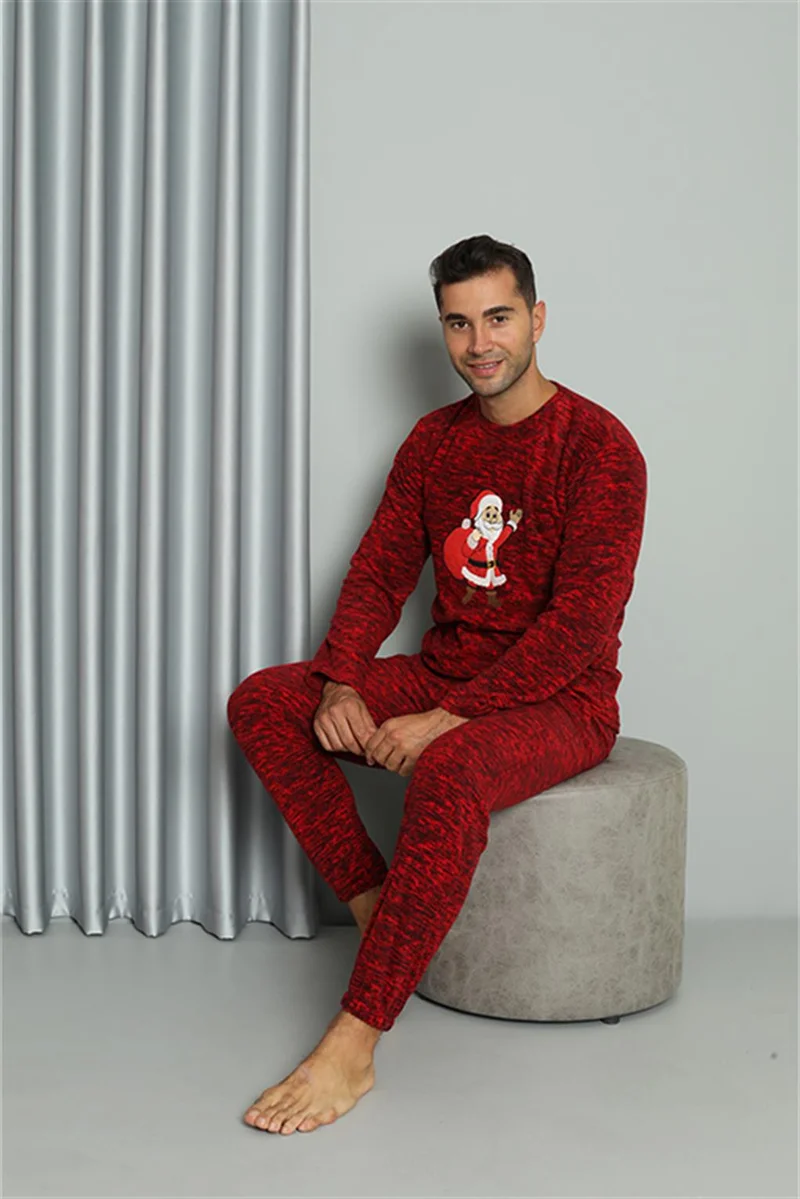 Akbeniz Welsoft Men's Polar Lover Combination Pajama Set 50124 Price is for One Set