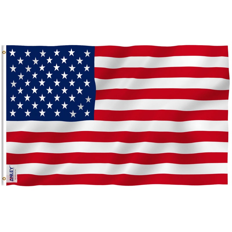 Anley Fly Breeze 3x5 Foot American National Polyester Flag Vivid Color and Fade proof Canvas Header and Double Stitched The US National Flags with Brass Grommets 3 X 5 Ft - Image 2