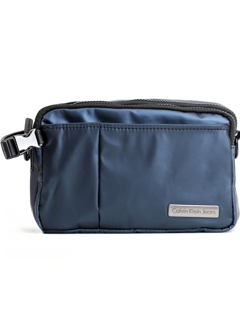 Sleek & Stylish and Modern Minimalist & Timeless  Crossbody Handbag Blue  - Image 1