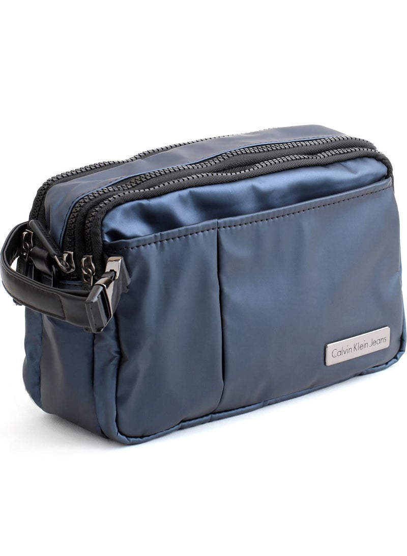 Sleek & Stylish and Modern Minimalist & Timeless  Crossbody Handbag Blue  - Image 2