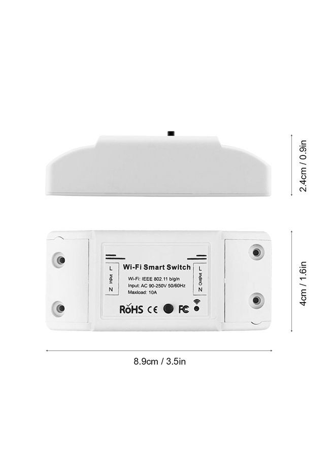 NIBEMINENT Wi-Fi DIY Remote Switch Timer White - Image 3