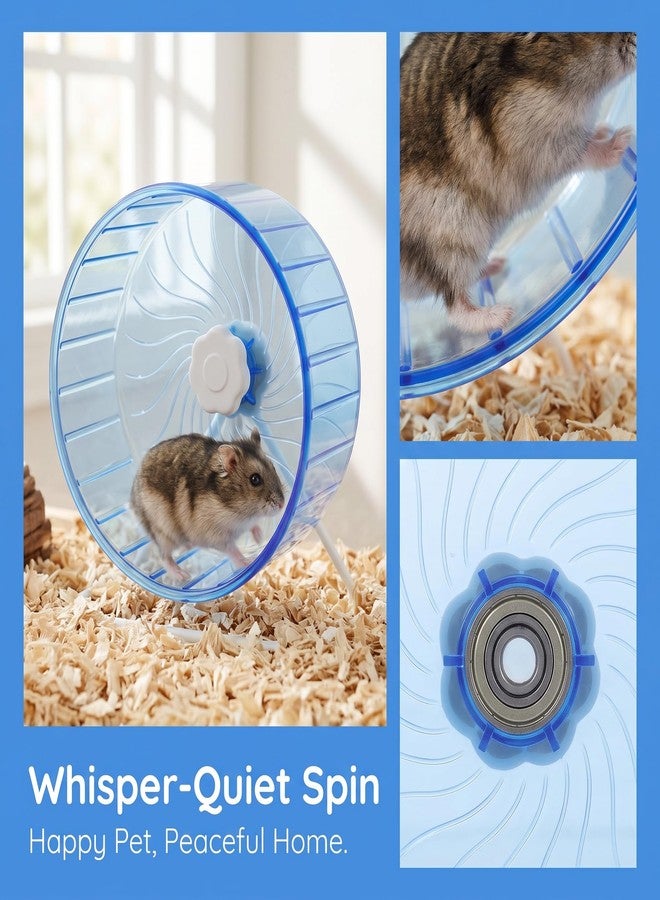 Bestonzon Silent Hamster Wheel 5.51 Inch Plastic Running Wheel for Small Pets Like Hamsters Gerbils & Chinchillas Quiet Exercise Toy with Smooth Edges for Cage - Image 4