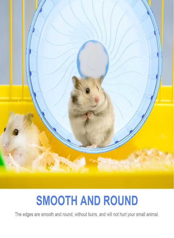 Bestonzon Silent Hamster Wheel 5.51 Inch Plastic Running Wheel for Small Pets Like Hamsters Gerbils & Chinchillas Quiet Exercise Toy with Smooth Edges for Cage - Image 3