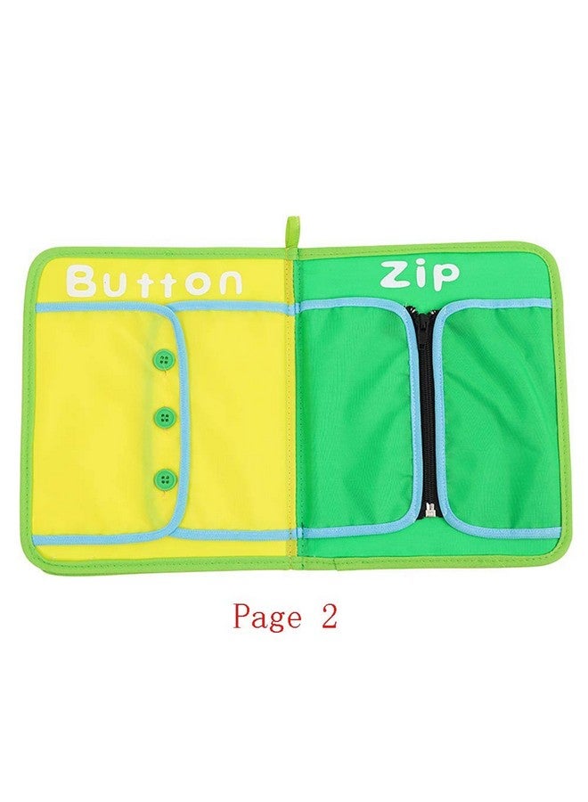 Kghios Montessori Toys Materials for Toddlers BusyBoard,Busy Board Learn to Dress Board Early Learning Basic Life Skills - Zip, Snap, Button, Buckle, Lace & Tie Educational Tools Preschool Learning - Image 4