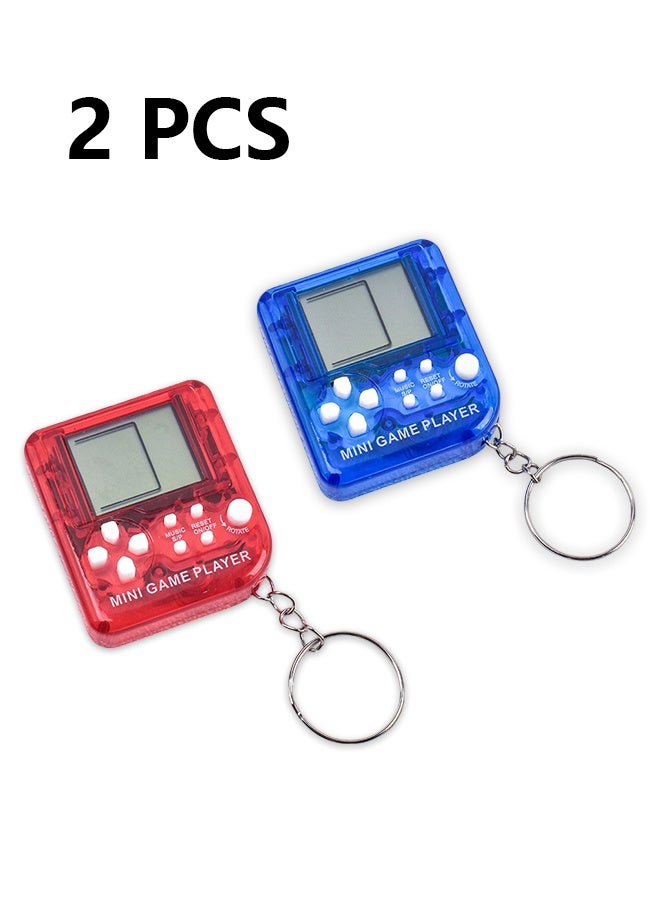 2Pcs Video Game Party Favors for Kids, Mini Game Keychain Arcade Party Favors Birthday Supplies Classroom Prizes for Boys and Girls - Image 1