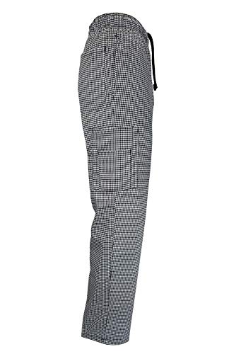 Natural Uniforms Classic Houndstooth 6 Pocket Chef Pants with Multi-Pack QTYS Available (1, Large) - Image 3