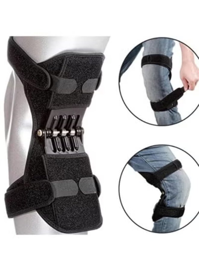 كيلا دعم المفاصل، حماية الركبة، وسادة تثبيت الركبة الزنبركية، دعامة الركبة لرفع الأثقال، وسادة الركبة الرياضية، معدات حماية للساقين الضعيفتين، تدريب رياضي لبرودة الساق القديمة. - Image 4