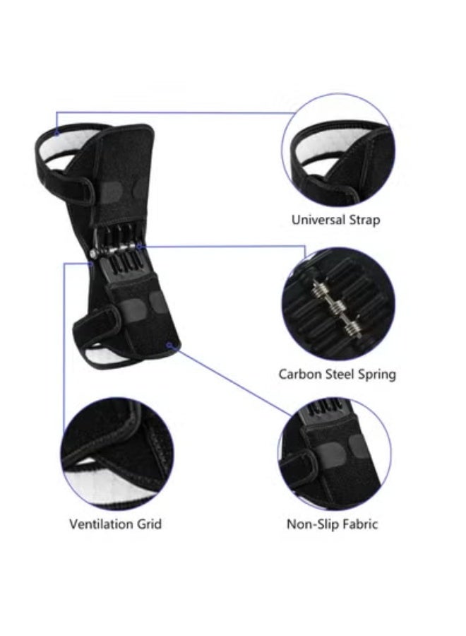 كيلا دعم المفاصل، حماية الركبة، وسادة تثبيت الركبة الزنبركية، دعامة الركبة لرفع الأثقال، وسادة الركبة الرياضية، معدات حماية للساقين الضعيفتين، تدريب رياضي لبرودة الساق القديمة. - Image 3