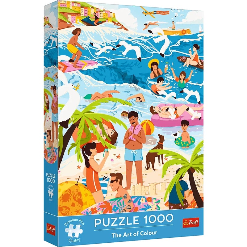 Trefl - The Art of Color: In the Holiday Fever Premium Puzzle 1000 Pieces - 12065 - Image 1