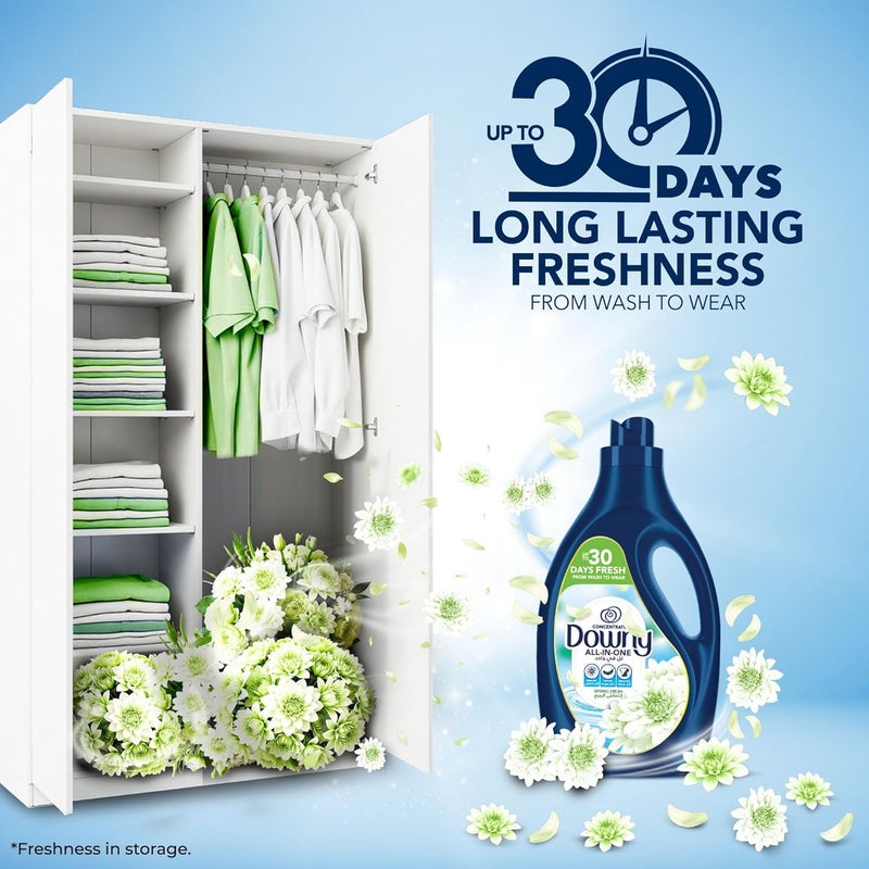 Downy Spring Fresh All-in-One Fabric Softener Concentrate 3L (Pack of 4) - Image 2
