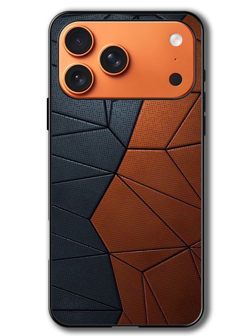 Theodor Case Compatible with Apple iPhone 17 Pro Max 6.9 Inch Protection Shockproof Bumper Cover Black Brown Pattern - Image 1