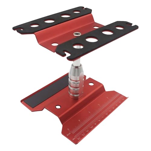 RC Lelut RC Car Stand RC Repair Stand 360 Degree Rotation Lift or Lower for Traxxas Arrma Redcat Axial RC4WD HSP Losi 18 110 112 116 Scale RC Crawler Car Truck Buggies Red - Image 1