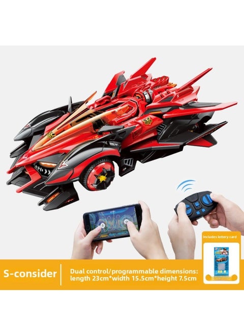 Enlightenment QQ Flying Car Building Blocks Assembled Puzzle Monkey King Mecha Gundam Model Ornaments Children's Toy Boy Gift-Color:74031 S-Arbiter [mobile Phone Remote Control Double Control-programmable]]