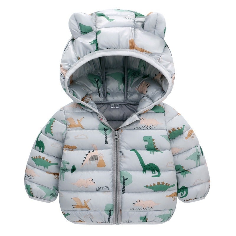 Mo Mo Lu Kids Cotton Padded Jacket Winter Coat for Boys and Girls, Thick Warm Baby Outerwear, Unisex, 80-120cm - Image 5