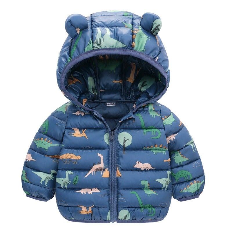 Mo Mo Lu Kids Cotton Padded Jacket Winter Coat for Boys and Girls, Thick Warm Baby Outerwear, Unisex, 80-120cm - Image 1