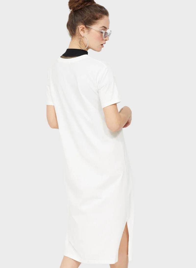 Blue Age Graphic T-Shirt Dress
