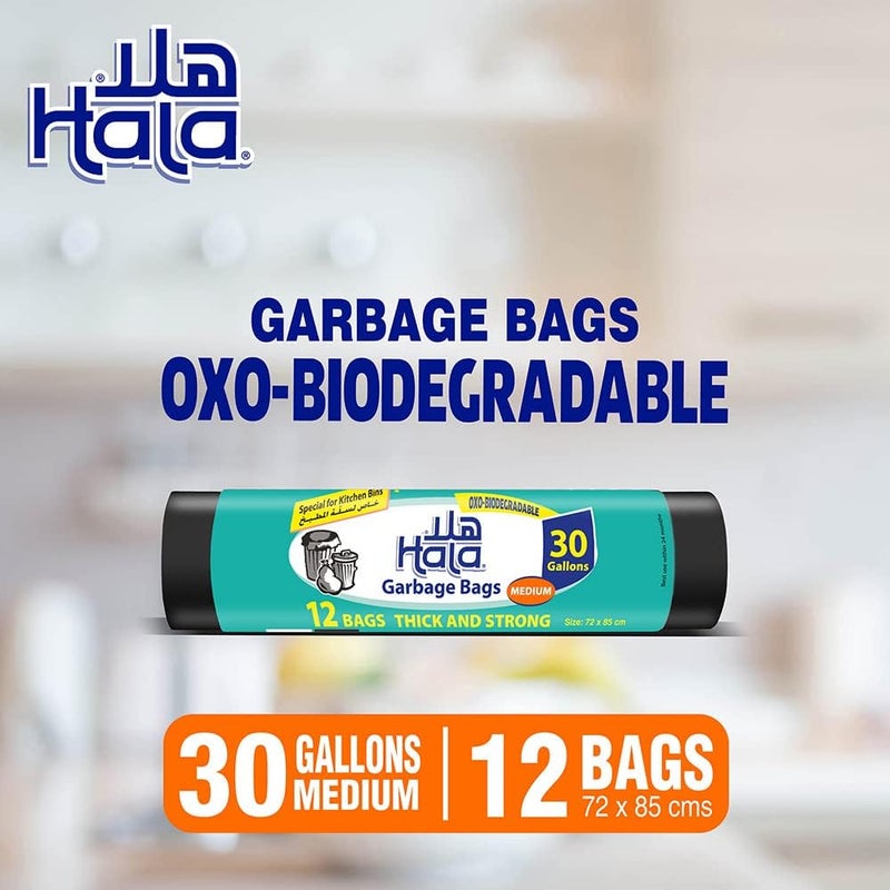 Hala Garbage Bags 30 Gallons 12 Bags - Image 4