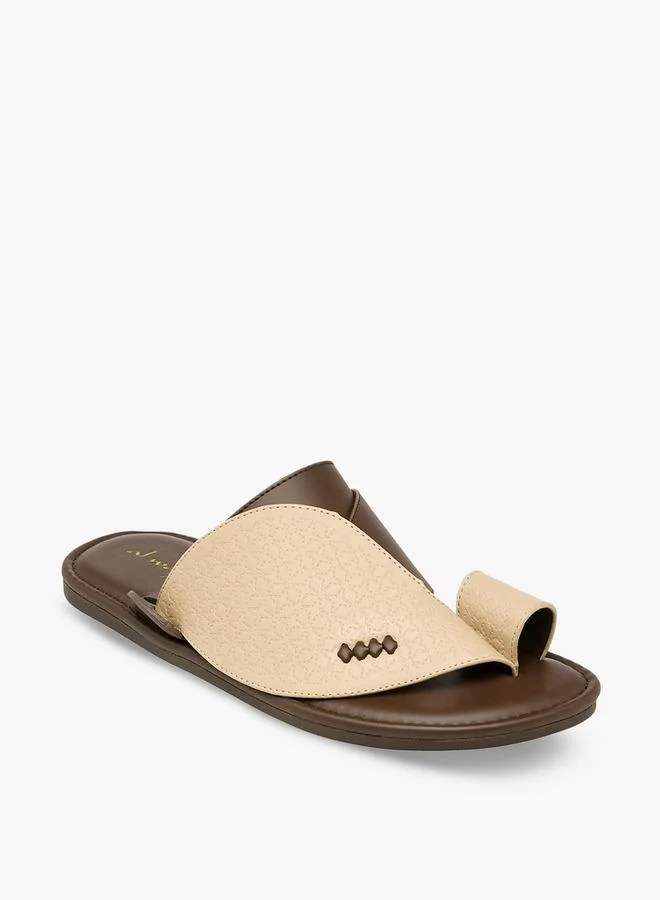 Al Waha Men Toe Loop Detail Arabic Sandals