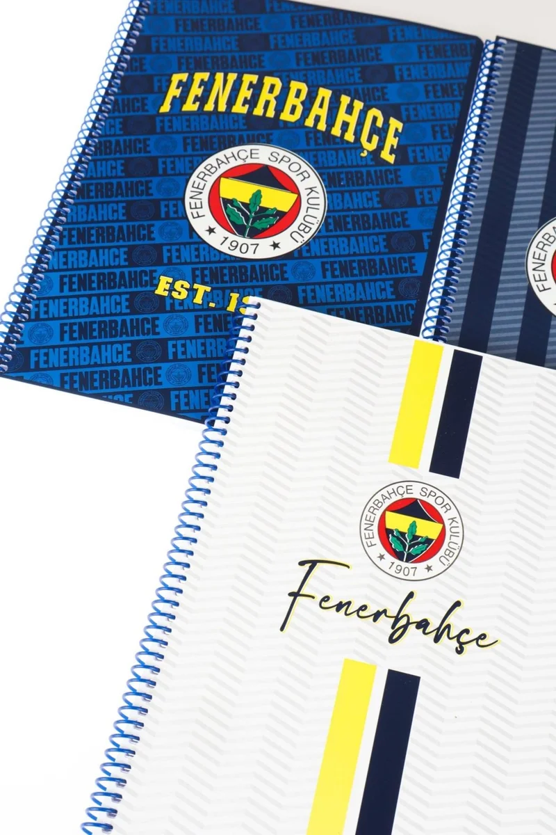 Fenerbahçe Fenerbahce Licensed Fenerbahce Spiral Squared A4 Cardboard Cover 72 Pages Notebook