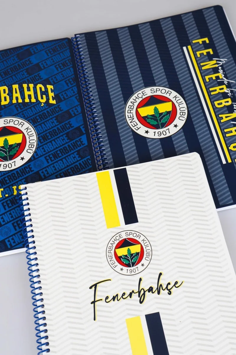 Fenerbahçe Fenerbahce Licensed Fenerbahce Spiral Squared A4 Cardboard Cover 72 Pages Notebook