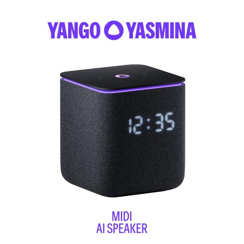 Yango Midi Smart AI Speaker, Arabic English, 24W Sound, Zigbee Smart Home Hub, LED Light, AI Assistant for Home and Office - Image 2