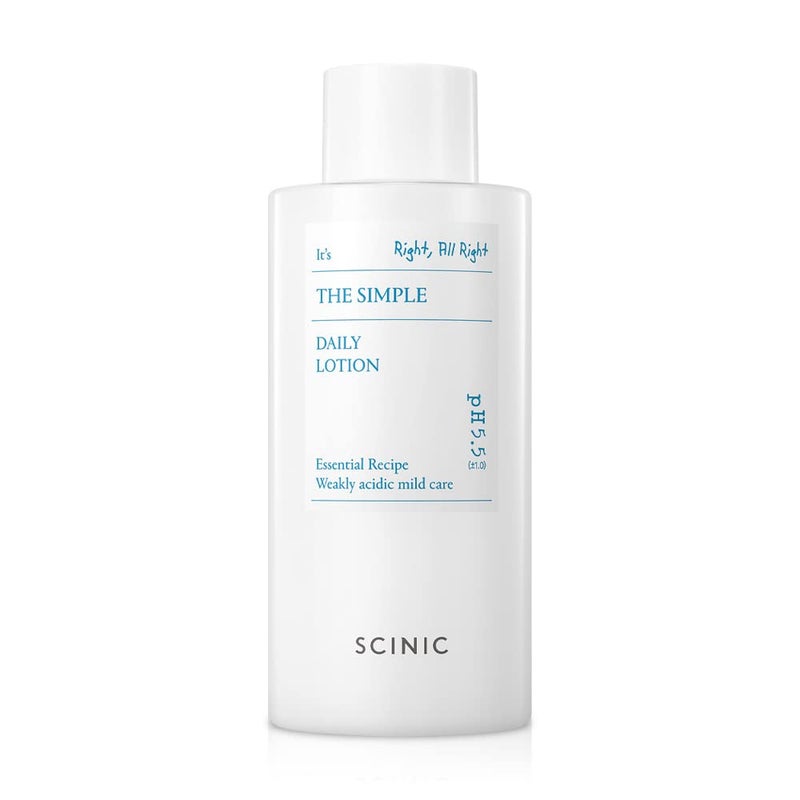SCINIC The Simple Daily Face Lotion | Vegan, pH-Balanced Moisture Lotion with Madecassoside & Aloe Vera Leaf Juice | Korean Skin Care (8.79 fl.oz) - Image 1