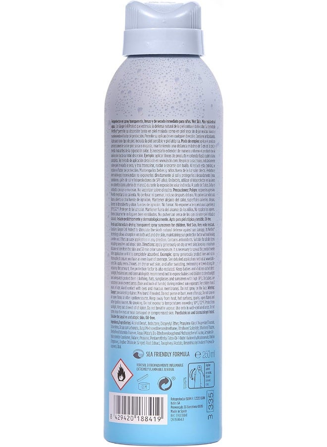 ISDIN Fotoprotector Wet Skin Trans Spr 50+ 250Ml Pediatrics - Image 3