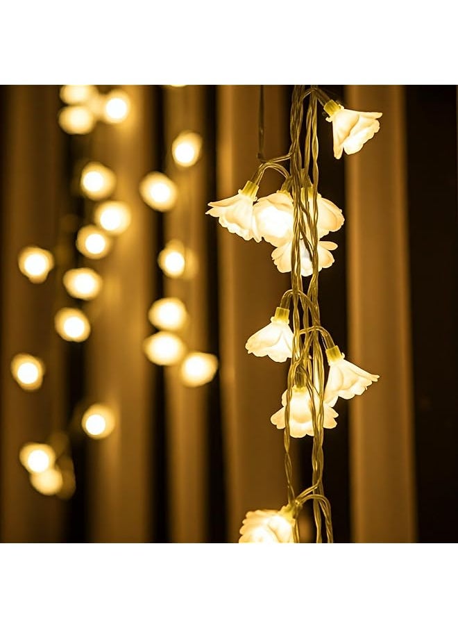 The Bros Floral Curtain 10 LED Lights  - Image 1