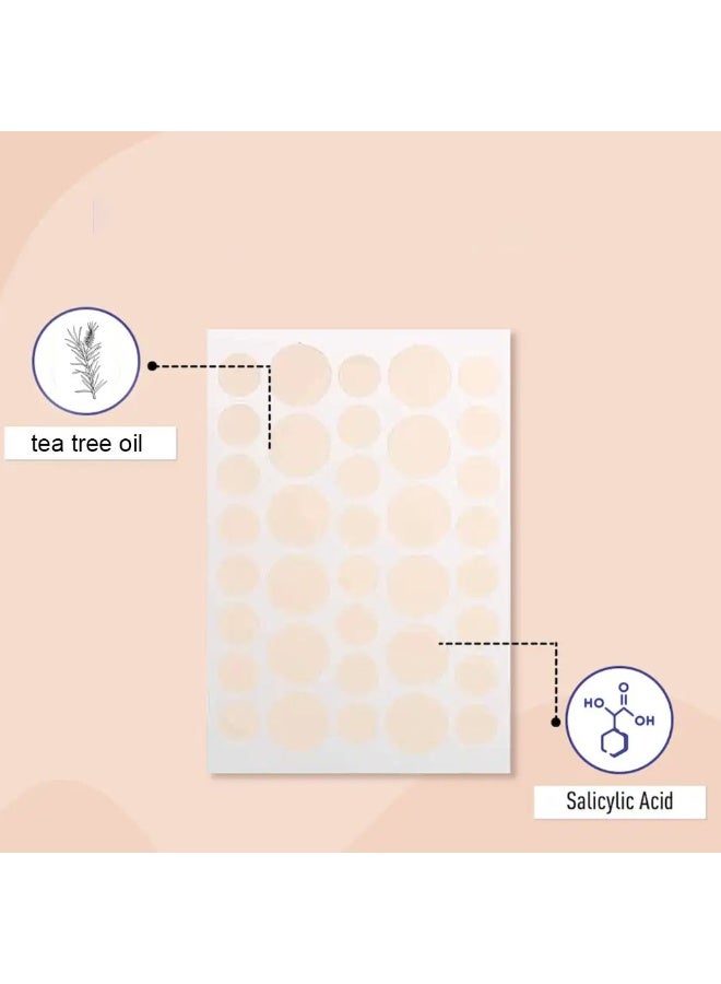 اكني باتش 720 قطعة من رقعة حب الشباب غير المرئية للنهار والليل للوجه والجسم والذقن والجبهة والصدر والظهر، تعمل على تفتيح حب الشباب والرؤوس السوداء، خفيفة وغير مزعجة - Image 2