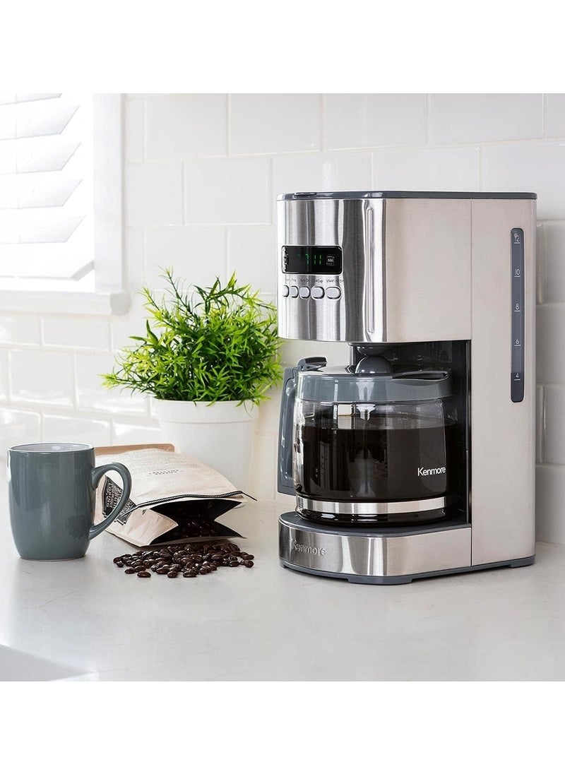 Kenmore Kenmore 00840706 12Cup Programmable Aroma Control Coffee Maker 634 Stainless Steel  - Image 2