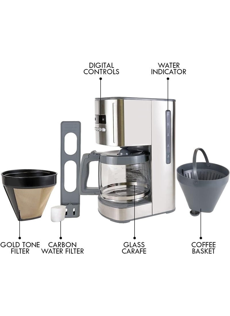 Kenmore Kenmore 00840706 12Cup Programmable Aroma Control Coffee Maker 634 Stainless Steel  - Image 4