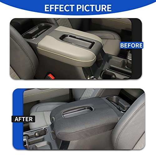 CheroCar Center Console Armrest Pad Cover Interior Accessories for Chevrolet Silverado 2019-2025,for Chevrolet Suburban 2020-2025,for Tahoe/GMC/Yukon 2021-2025,for Sierra 2019-2025 - Image 2