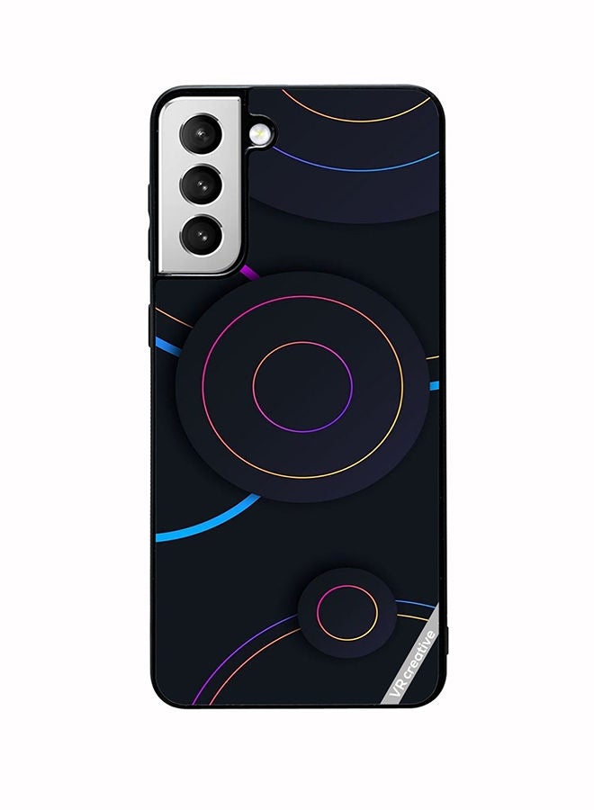 VR CREATIVE Protective Case Cover For Samsung Galaxy S22 Plus 5G Circles Dots Design Multicolour - Image 1